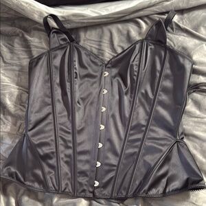 Torrid Black Sleeveless Bustier Corset